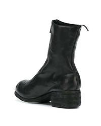 Bottines en cuir noires Guidi