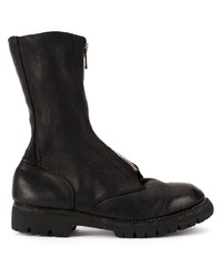 Bottines en cuir noires Guidi