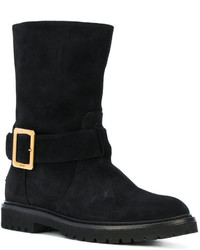 Bottines en cuir noires Bally