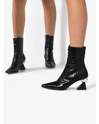 Bottines en cuir noires Yuul Yie