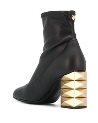 Bottines en cuir noires Giuseppe Zanotti