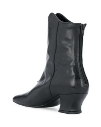 Bottines en cuir noires Dorateymur