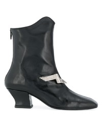 Bottines en cuir noires Dorateymur