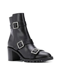 Bottines en cuir noires Jimmy Choo