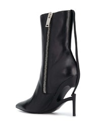 Bottines en cuir noires Unravel Project