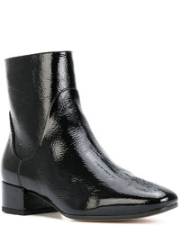 Bottines en cuir noires Francesco Russo