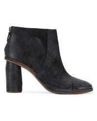 Bottines en cuir noires Del Carlo