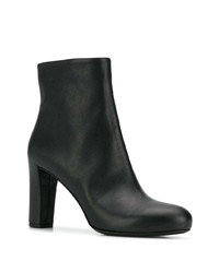 Bottines en cuir noires Del Carlo