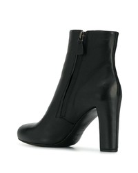 Bottines en cuir noires Del Carlo