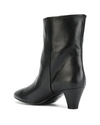 Bottines en cuir noires Marc Ellis