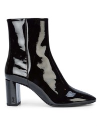 Bottines en cuir noires Saint Laurent