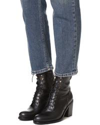 Bottines en cuir noires Belstaff