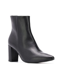 Bottines en cuir noires Högl