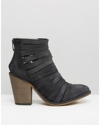 Bottines en cuir noires Free People