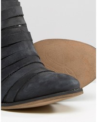 Bottines en cuir noires Free People