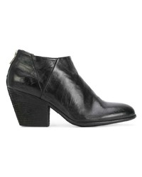 Bottines en cuir noires Officine Creative