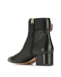 Bottines en cuir noires Bally