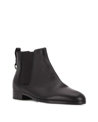 Bottines en cuir noires Sergio Rossi