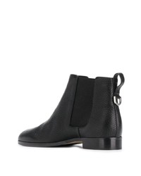 Bottines en cuir noires Sergio Rossi