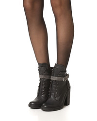 Bottines en cuir noires Dolce Vita