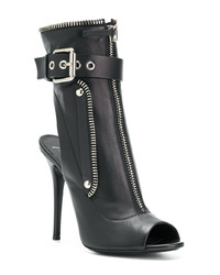 Bottines en cuir noires Giuseppe Zanotti Design