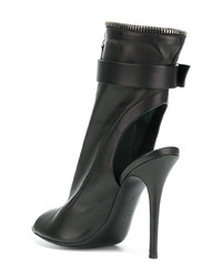 Bottines en cuir noires Giuseppe Zanotti Design