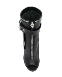 Bottines en cuir noires Giuseppe Zanotti Design