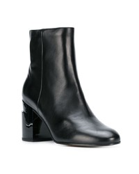 Bottines en cuir noires Clergerie