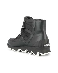 Bottines en cuir noires Sorel