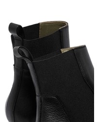 Bottines en cuir noires Rick Owens