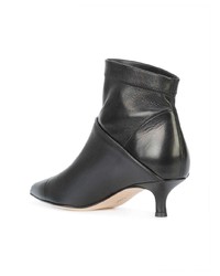 Bottines en cuir noires Tibi