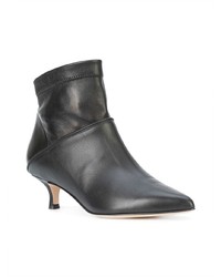 Bottines en cuir noires Tibi