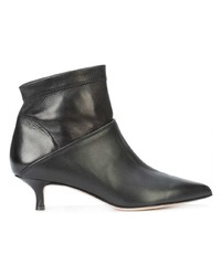 Bottines en cuir noires Tibi