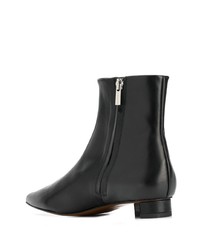 Bottines en cuir noires Clergerie