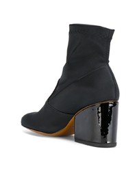 Bottines en cuir noires Clergerie