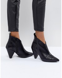 Bottines en cuir noires Kurt Geiger London