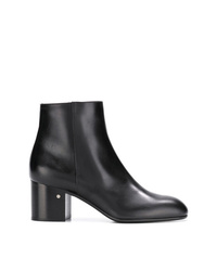 Bottines en cuir noires Laurence Dacade