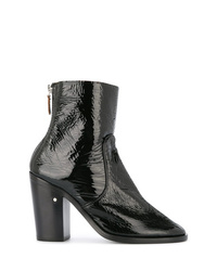 Bottines en cuir noires Laurence Dacade