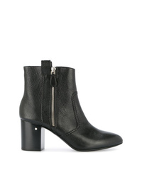 Bottines en cuir noires Laurence Dacade