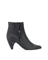 Bottines en cuir noires Laurence Dacade