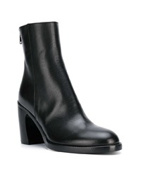 Bottines en cuir noires Ann Demeulemeester