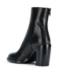 Bottines en cuir noires Ann Demeulemeester