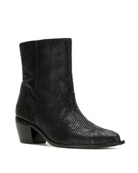 Bottines en cuir noires Mara Mac