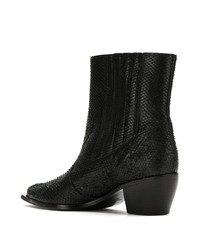 Bottines en cuir noires Mara Mac