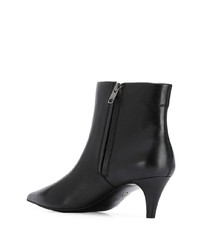 Bottines en cuir noires Ash