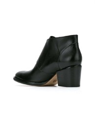 Bottines en cuir noires Sarah Chofakian