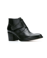 Bottines en cuir noires Sarah Chofakian