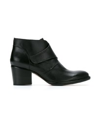 Bottines en cuir noires Sarah Chofakian