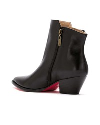 Bottines en cuir noires Zeferino