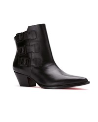 Bottines en cuir noires Zeferino